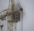 Пять человек тушили загоревшийся в центре Рязани башенный кран